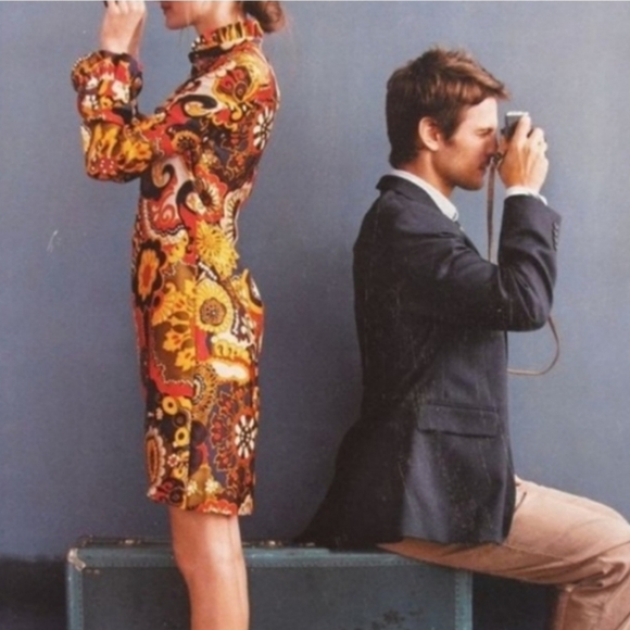 J. Crew Silk San Remo Print Shirt Dress - Picture 3 of 10